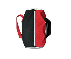 Red Black White Color Blocking Duffle Bag - The Charlotte Letter