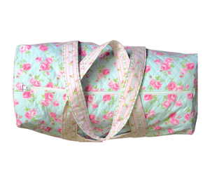 Floral Duffle Bag With Pocket Zipper - The Charlotte Letter