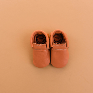 Moccasins - Salmon - The Charlotte Letter