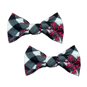 Holiday Piggie Hairbows – Small (3") - The Charlotte Letter