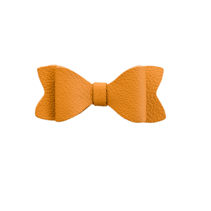 Camel Leather Hairbow - The Charlotte Letter